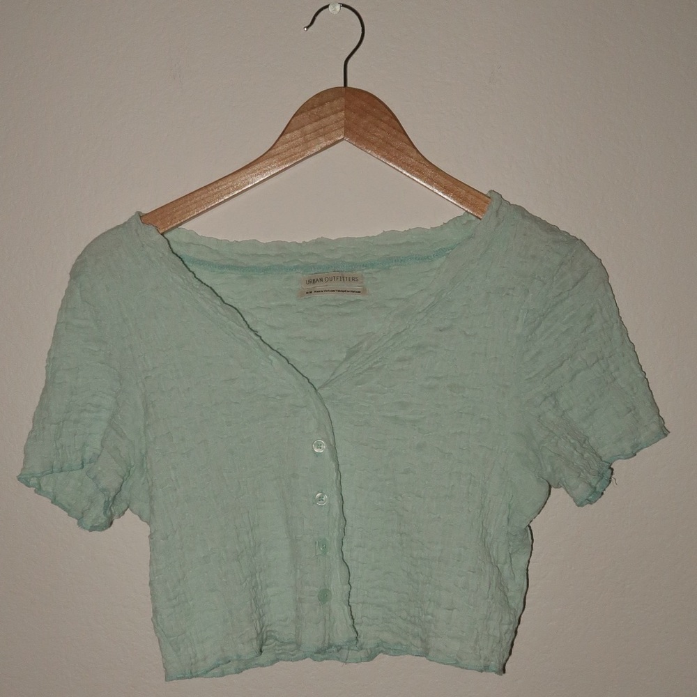 Urban Outfitters, Cropped Button-up, Size Medium